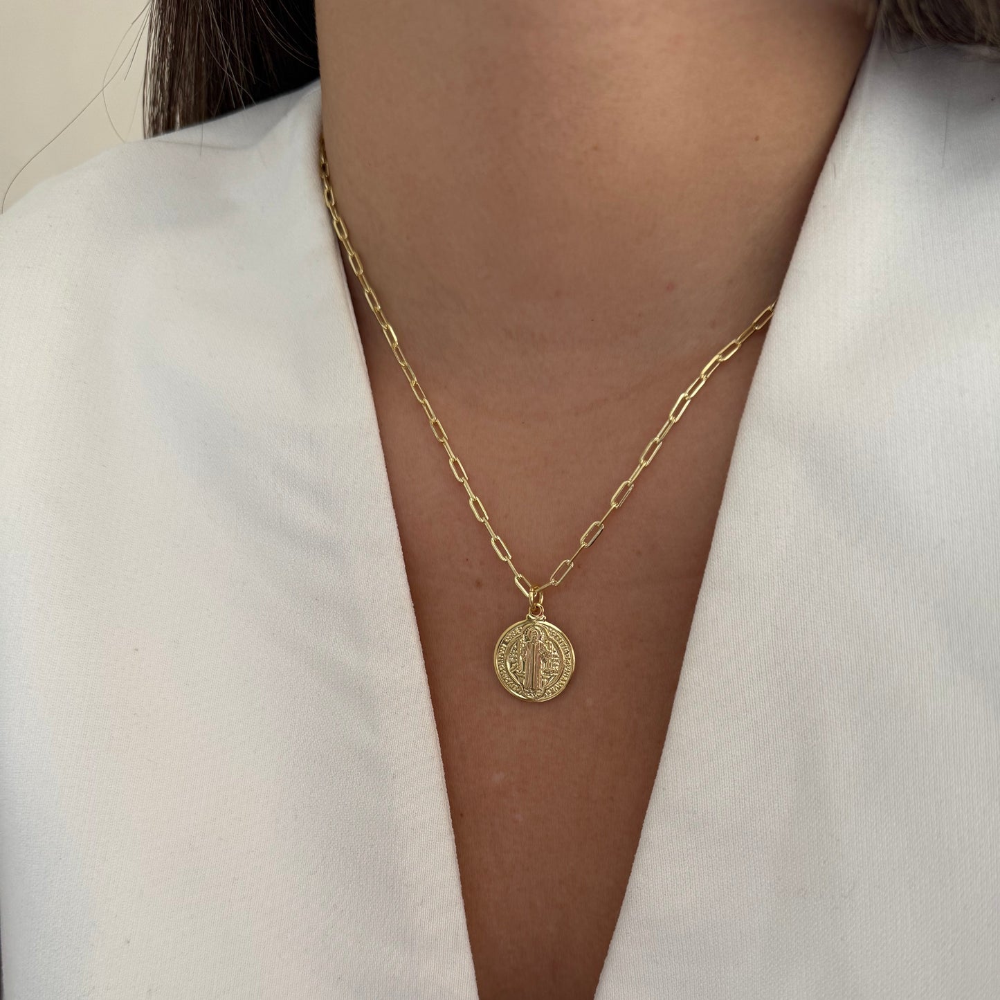 COLLAR SAN BENITO 40CM ORO