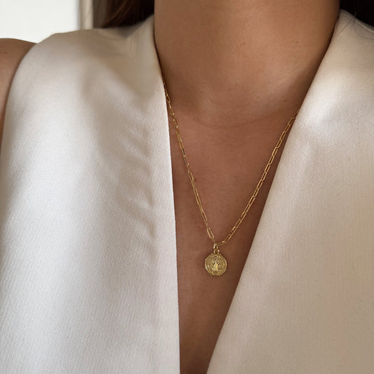 COLLAR SAN BENITO 45CM ORO