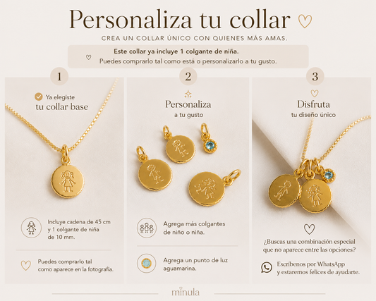 COLLAR NIÑA 45CM ORO