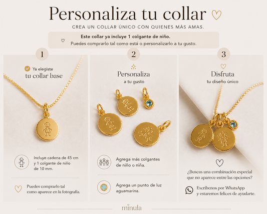 COLLAR NIÑO 45CM ORO