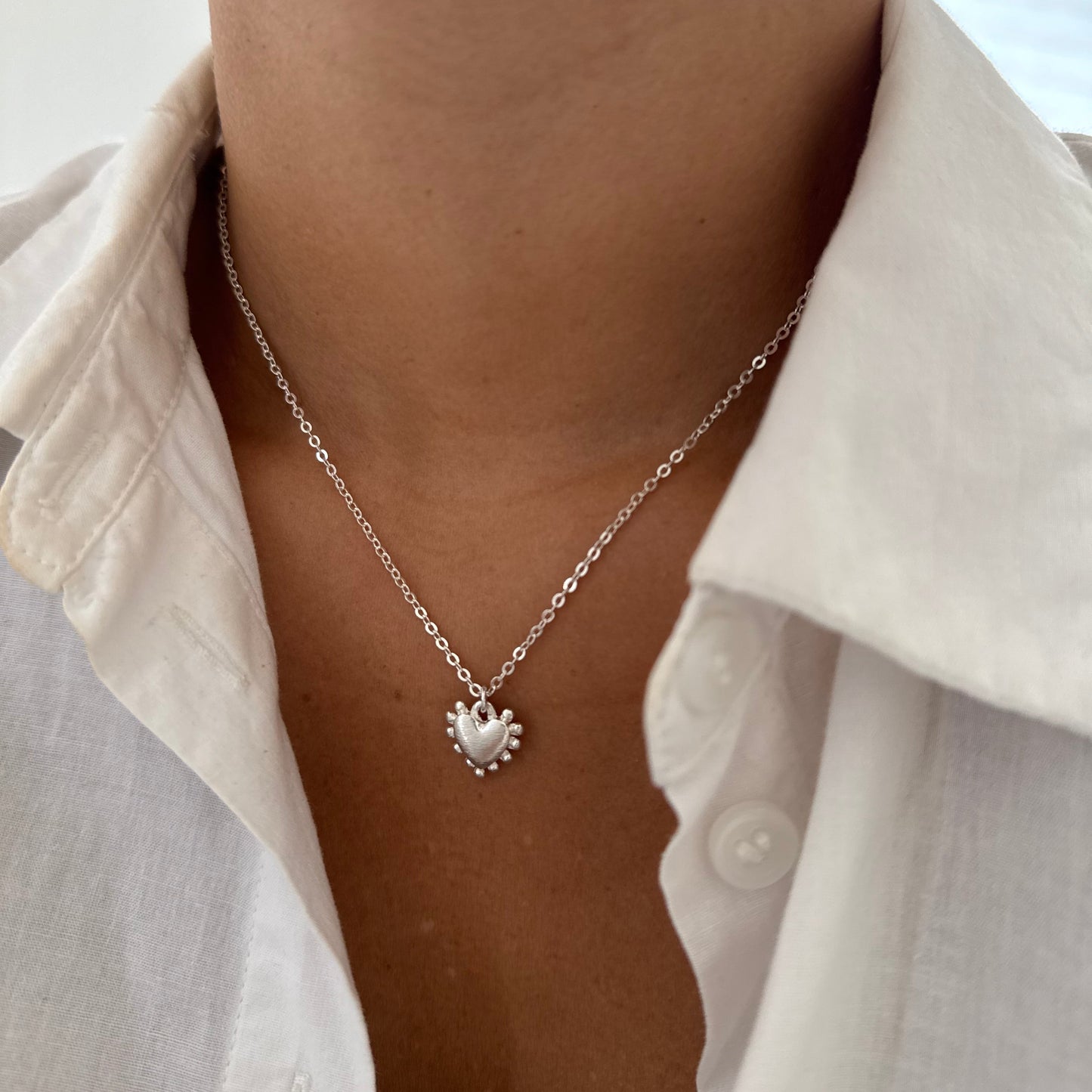 COLLAR LOU 40CM PLATA