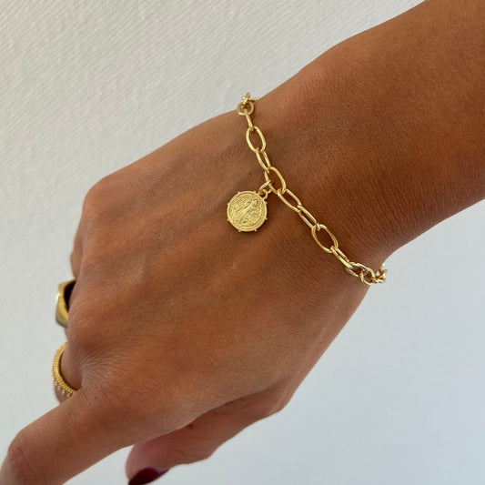 PULSERA SAN BENITO ORO