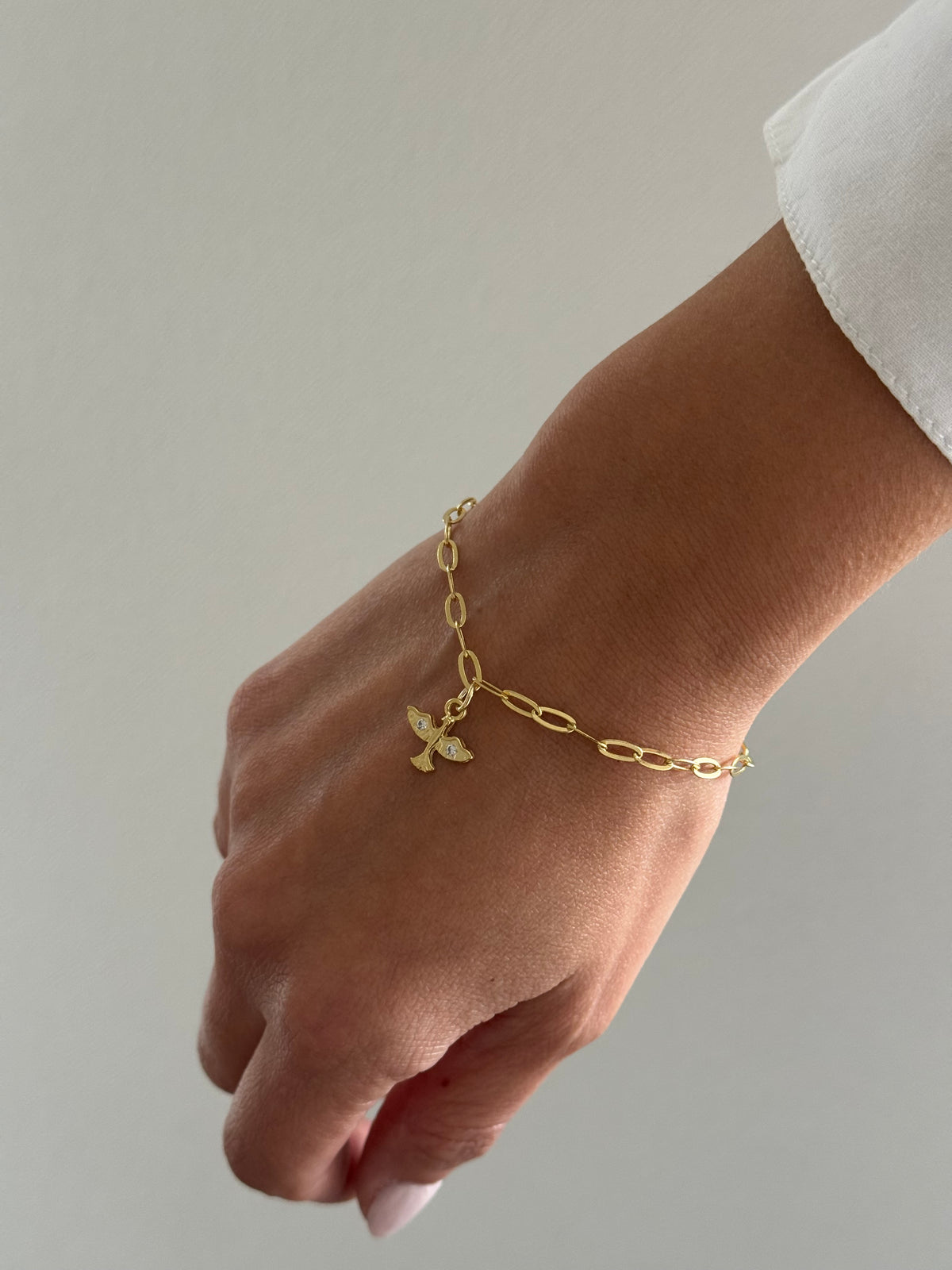 PULSERA ESPÍRITU SANTO 16CM ORO