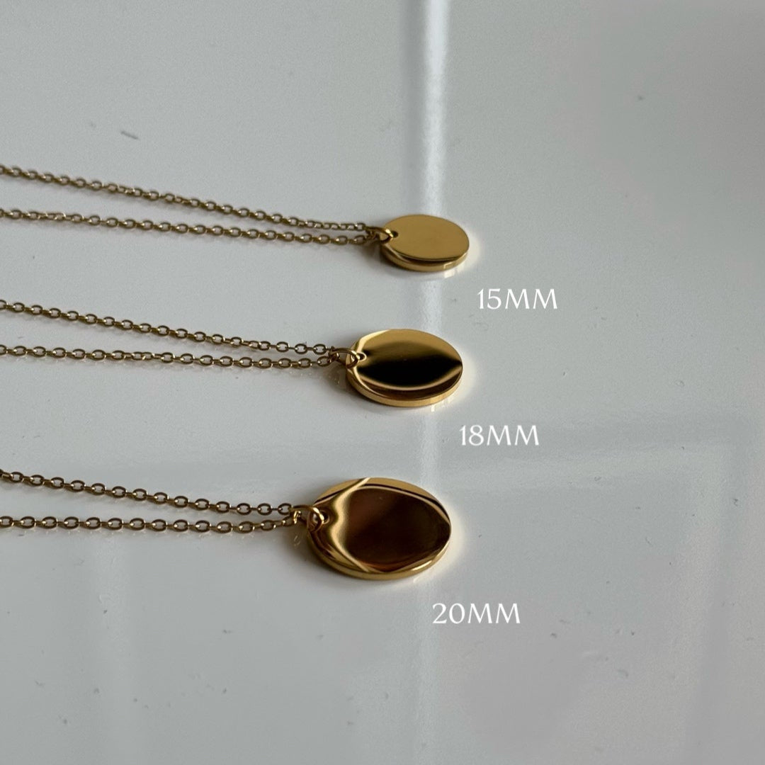 collar grabado láser oro