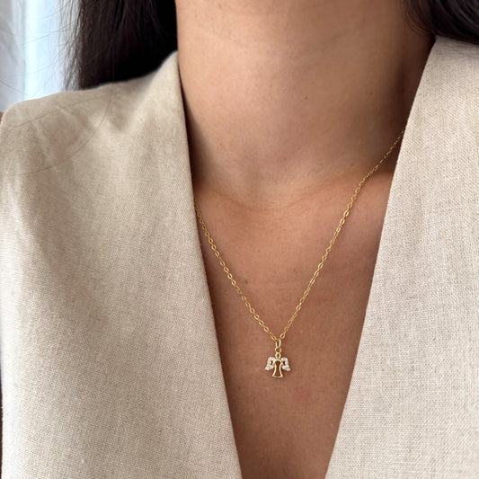 COLLAR ÁNGEL DE LA GUARDA 45CM ORO