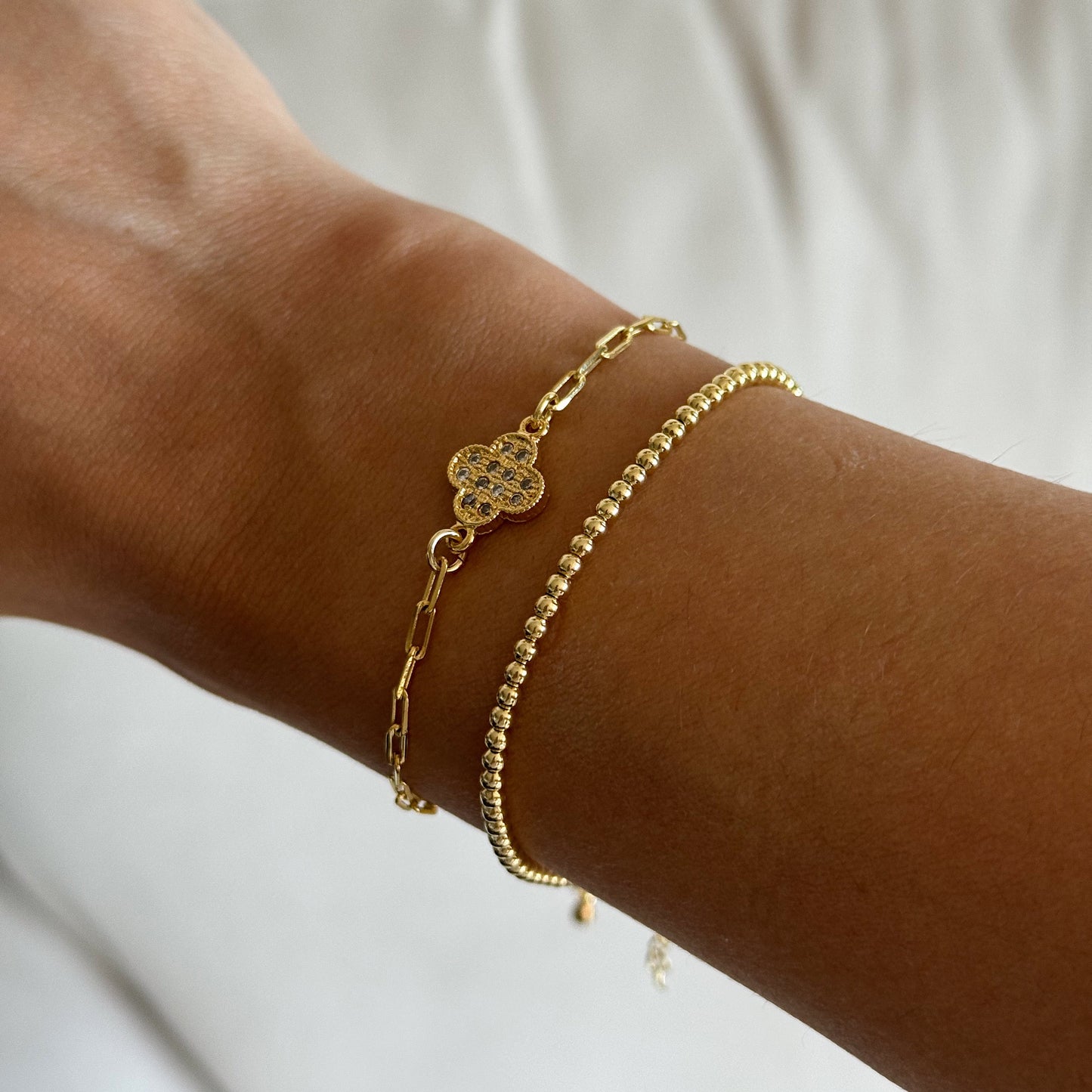 PULSERA BALINES ORO