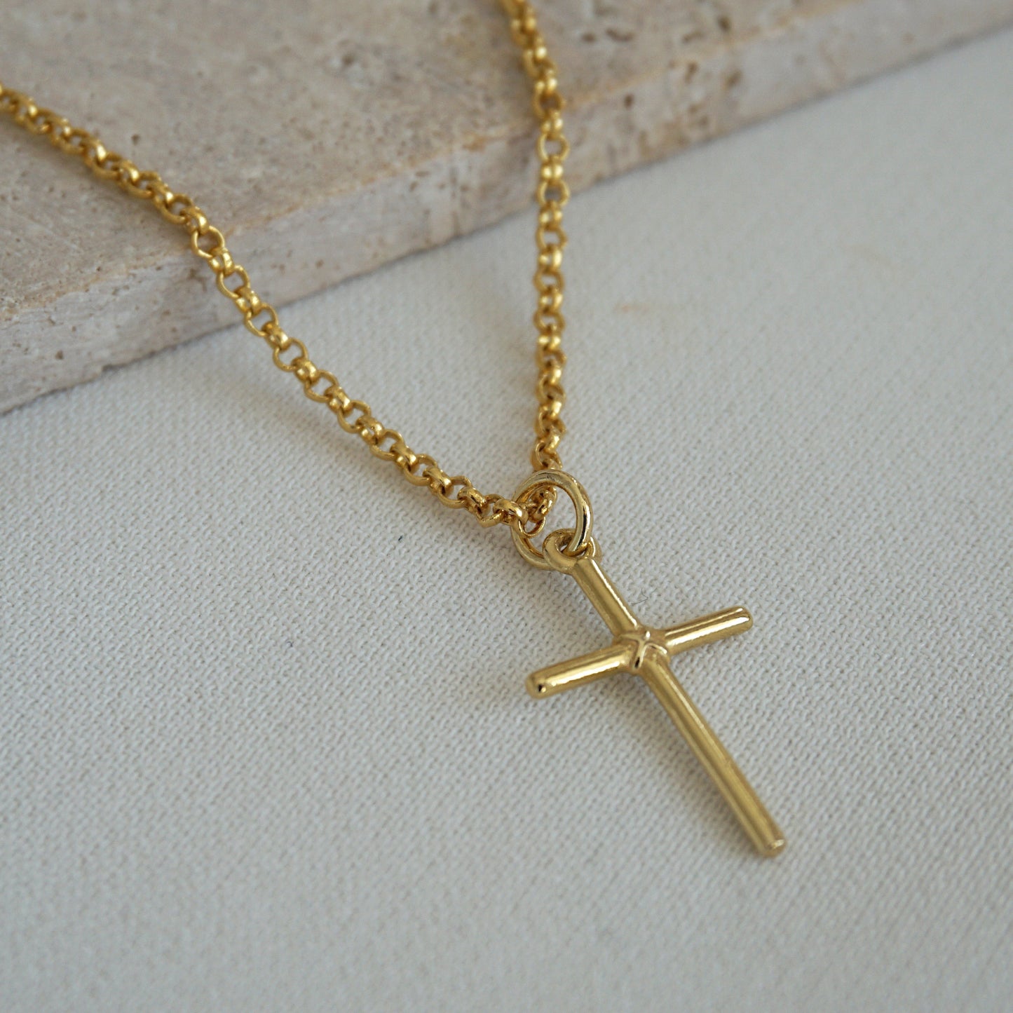 COLLAR CRUZ 45CM ORO