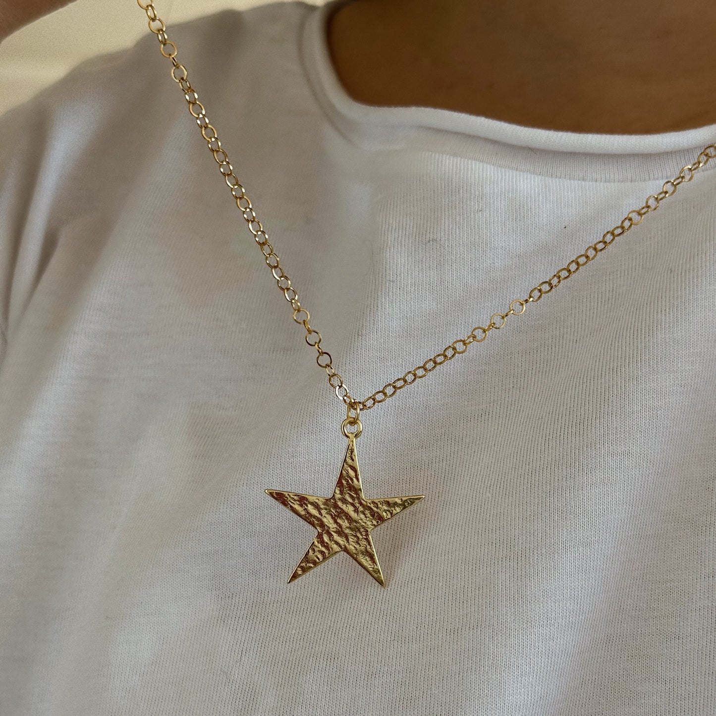 COLLAR ESTRELLA MATILDE ORO 55CM