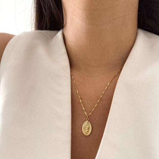COLLAR VIRGEN MARIA 45CM ORO