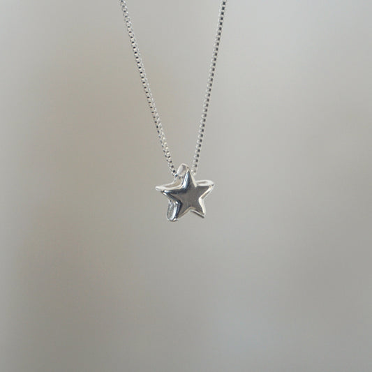 COLLAR ESTRELLA MARTINA PLATA 45CM