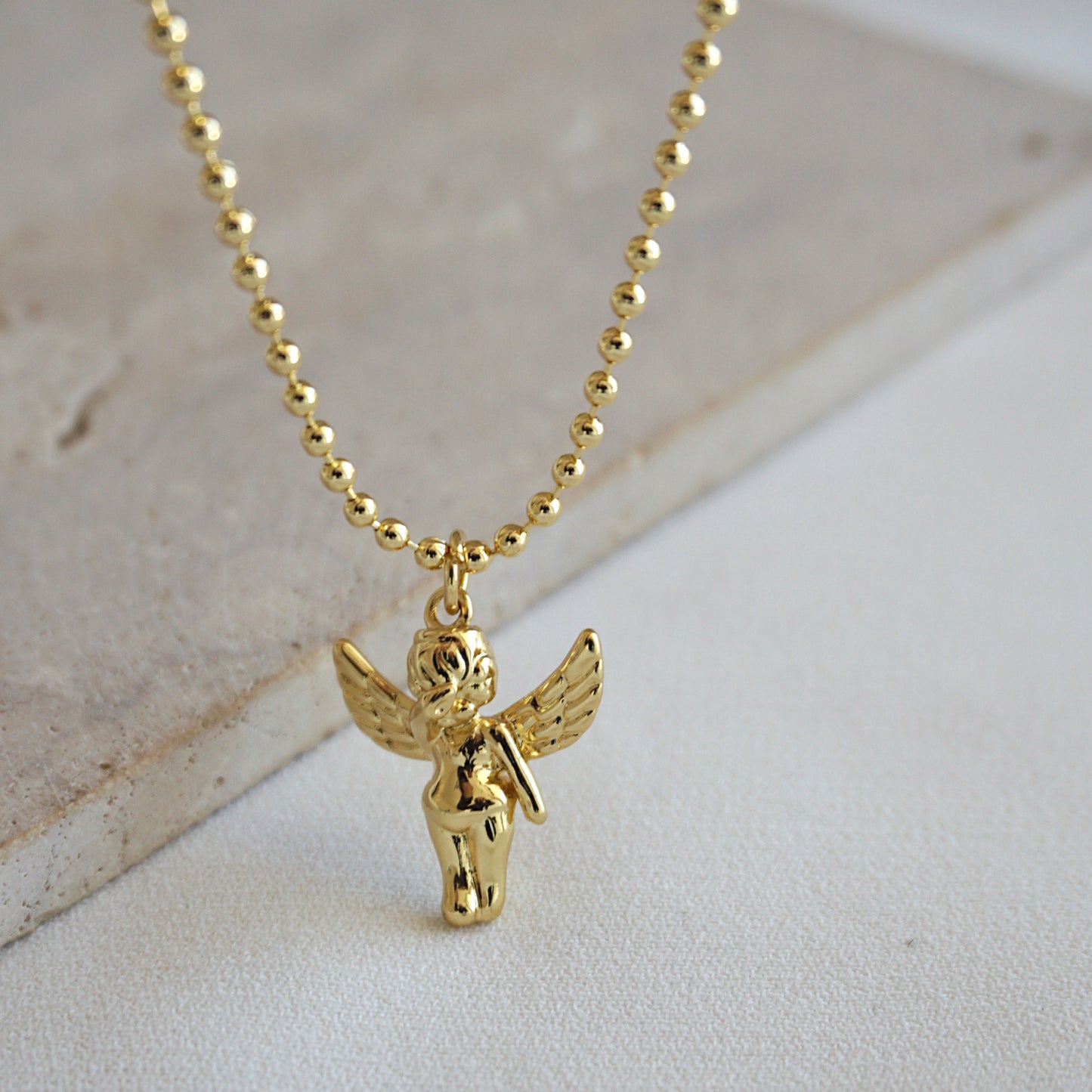 COLLAR ANGÉL PROTECTOR 45CM ORO