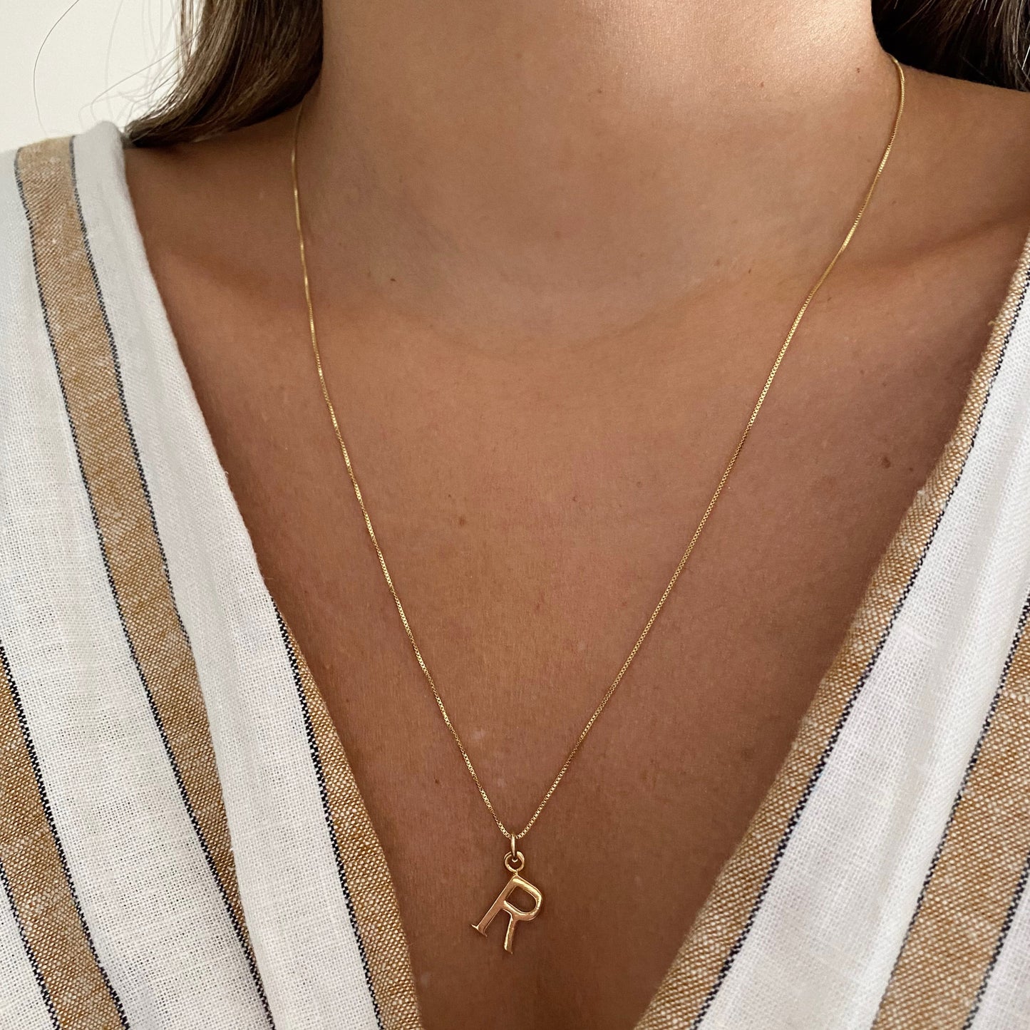 COLLAR INICIAL ORO 45CM