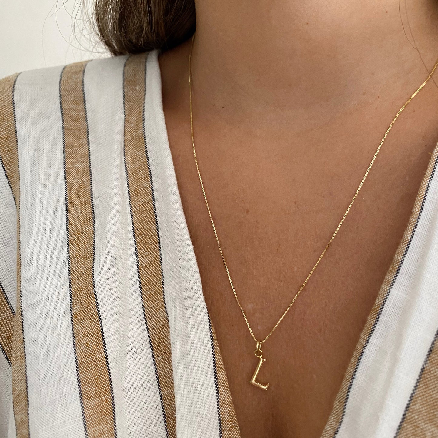 COLLAR INICIAL ORO 45CM