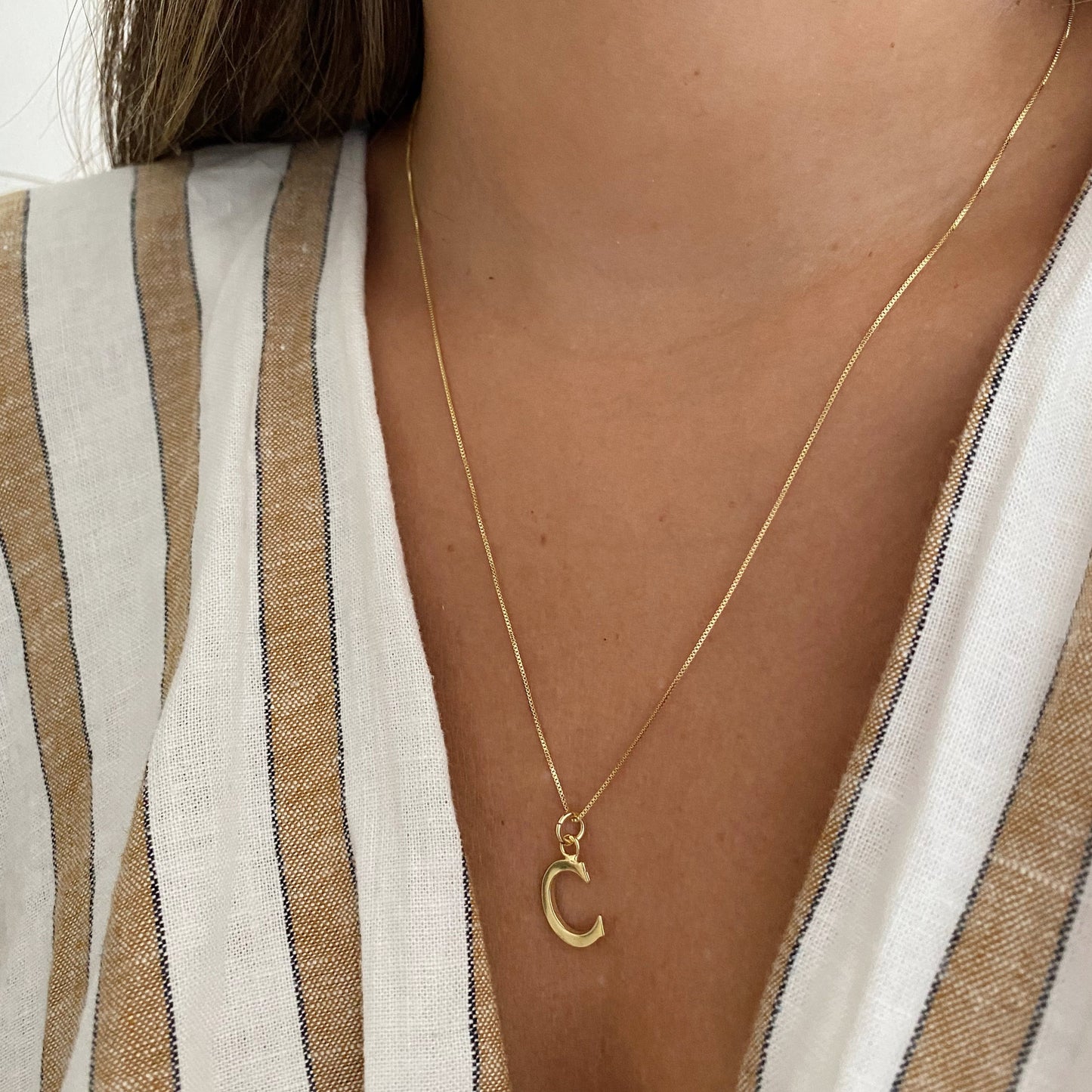 COLLAR INICIAL ORO 45CM