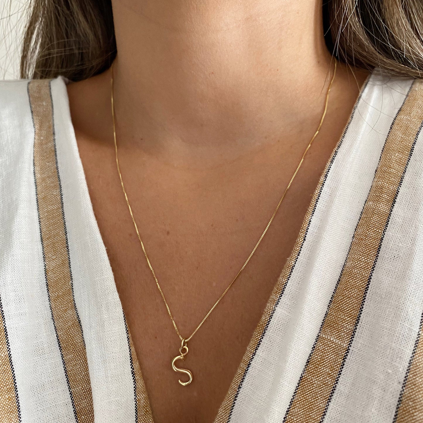 COLLAR INICIAL ORO 45CM