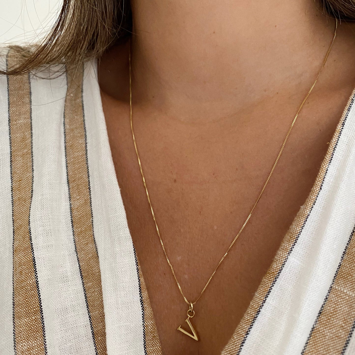 COLLAR INICIAL ORO 45CM