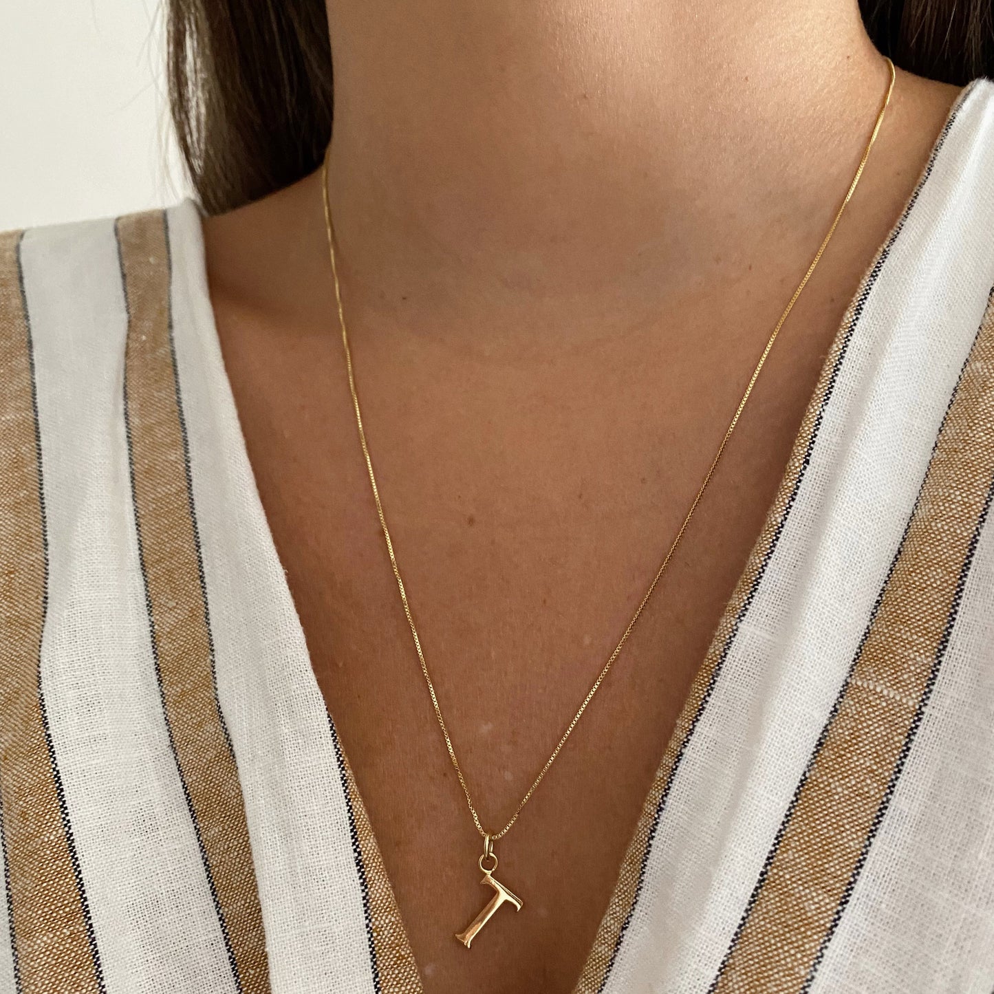 COLLAR INICIAL ORO 45CM