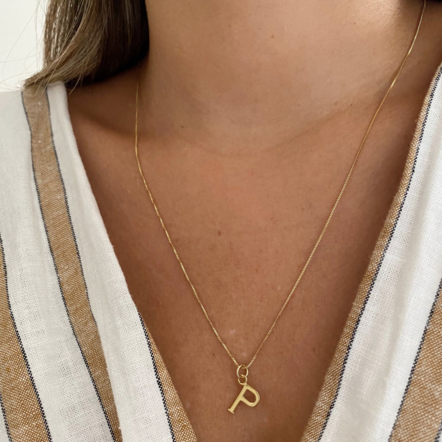 COLLAR INICIAL ORO 45CM