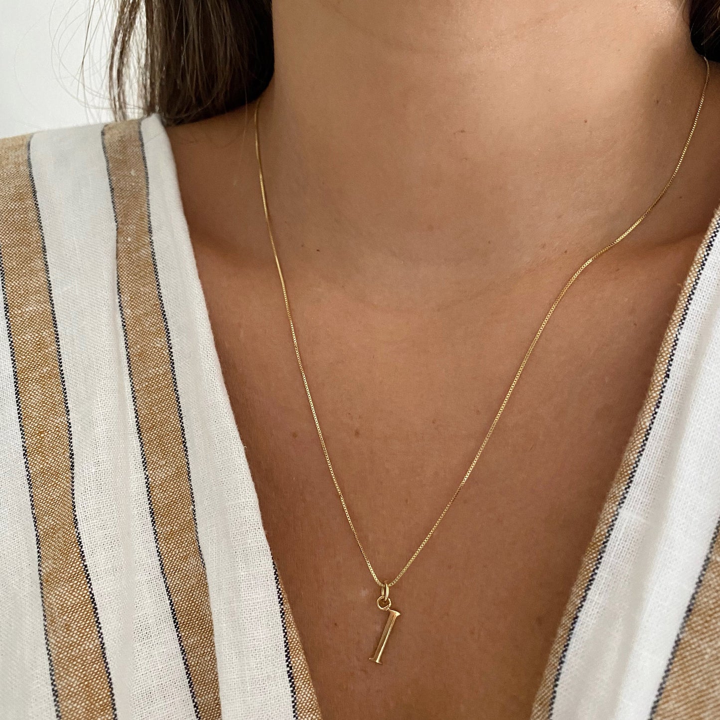 COLLAR INICIAL ORO 45CM