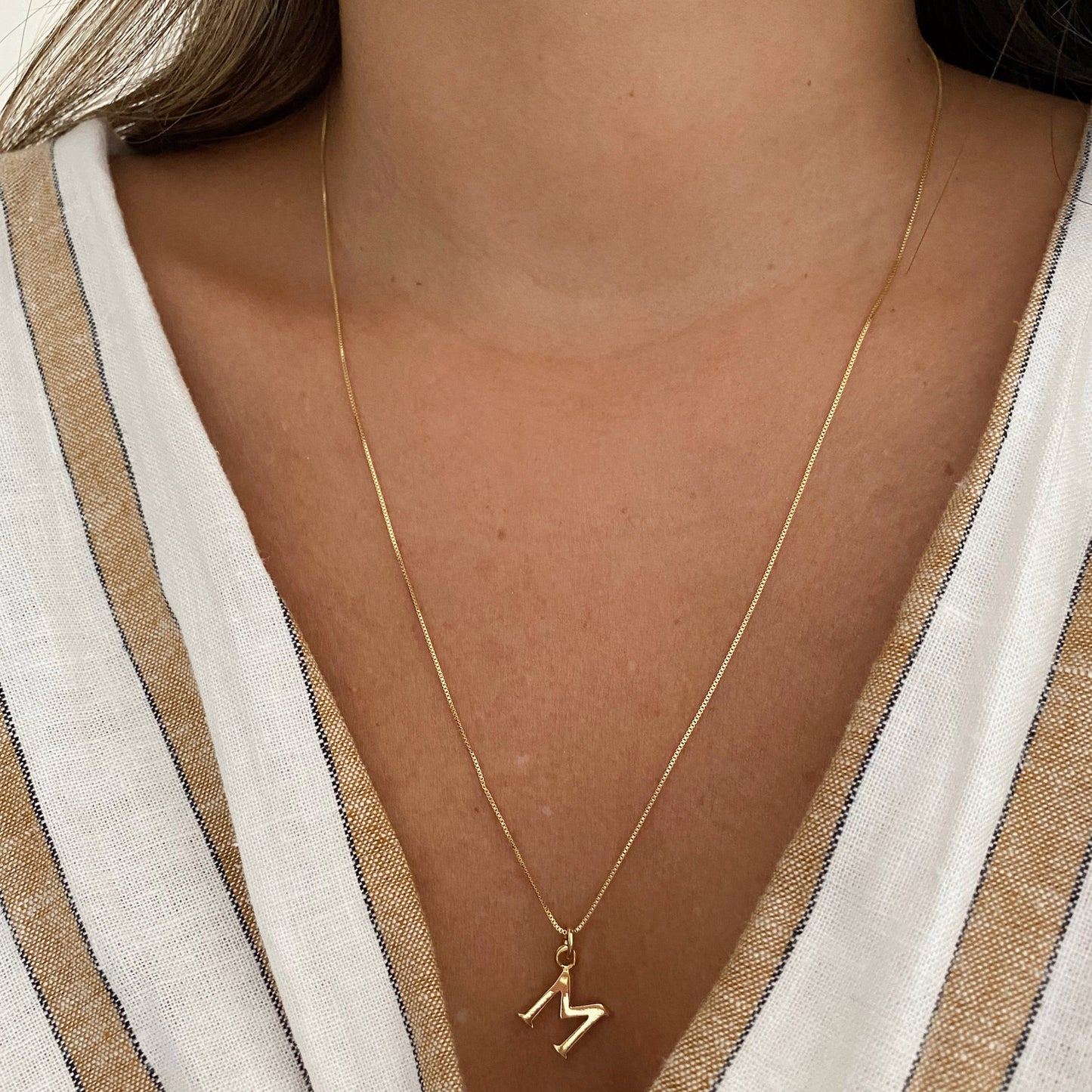 COLLAR INICIAL ORO 45CM