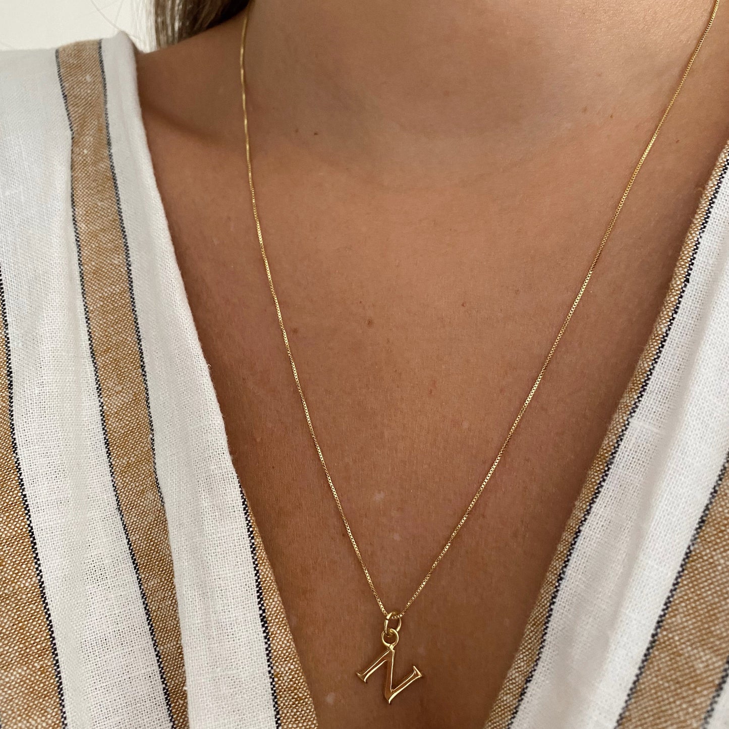 COLLAR INICIAL ORO 45CM