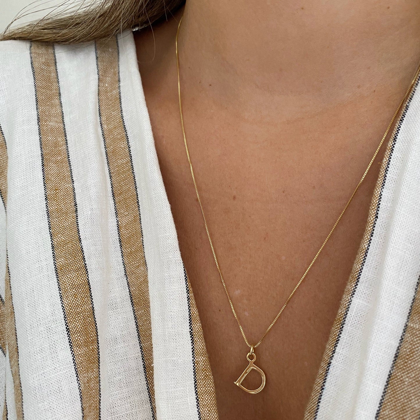 COLLAR INICIAL ORO 45CM