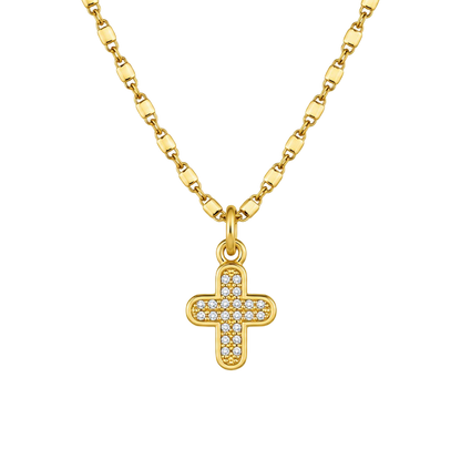 COLLAR MINI CRUZ 45CM ORO