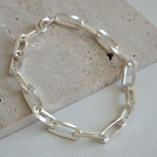 PULSERA ESLABÓN PLATA