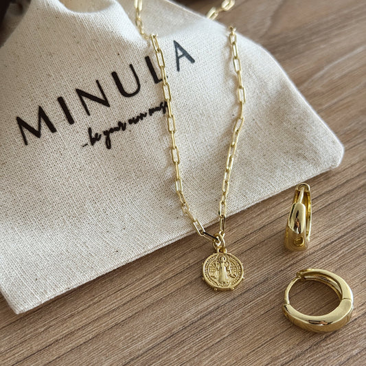 SET COLLAR SAN BENITO + ARGOLLAS ZOE