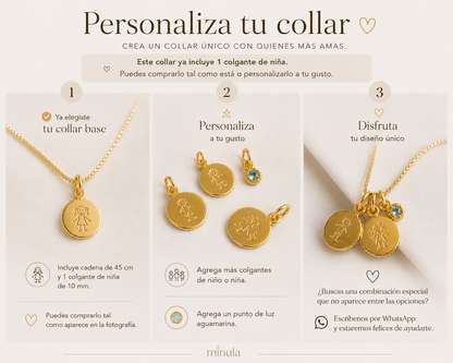 COLLAR NIÑA 45CM ORO