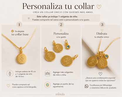 COLLAR NIÑO 45CM ORO