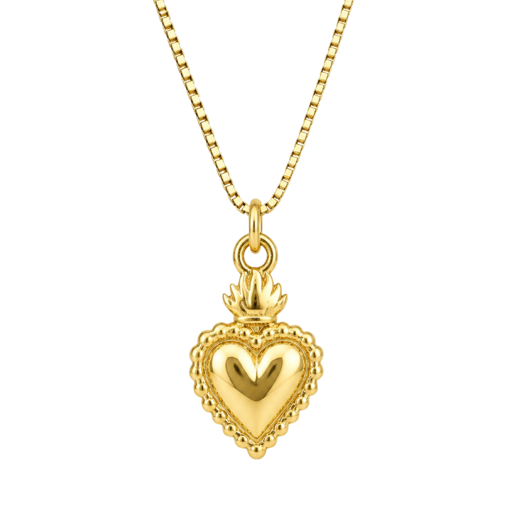 COLLAR CORAZÓN ANUSKA 45CM ORO