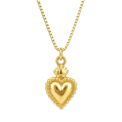 COLLAR CORAZÓN ANUSKA 45CM ORO