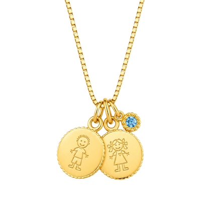 COLLAR NIÑO 45CM ORO