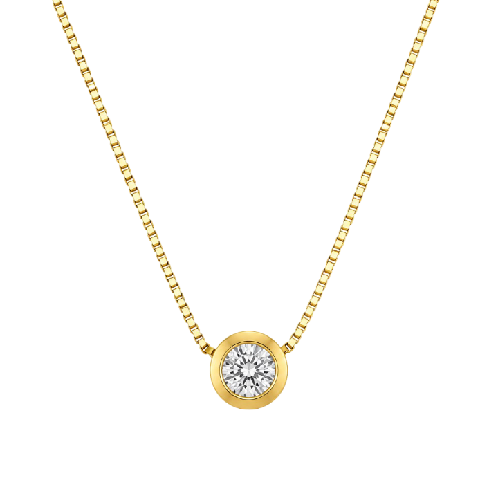 COLLAR PUNTO DE LUZ 45CM ORO