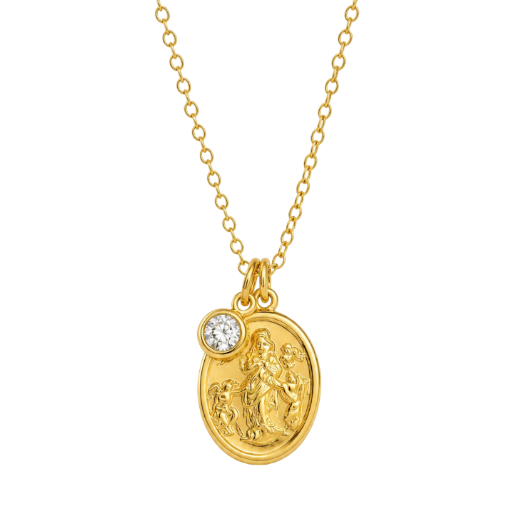 COLLAR VIRGEN DESATANUDOS 45CM ORO