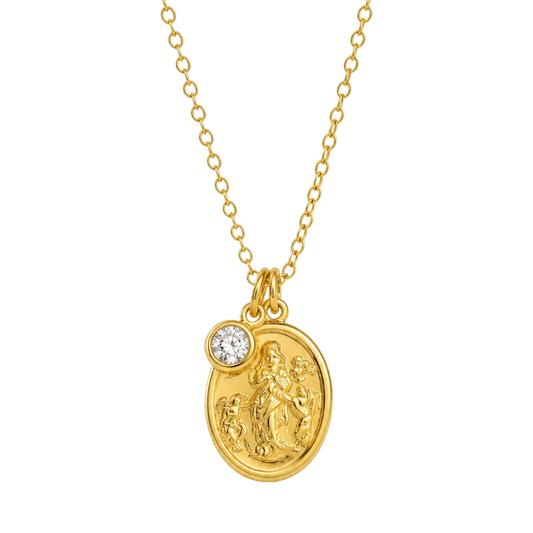 COLLAR VIRGEN DESATANUDOS 45CM ORO