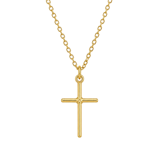 COLLAR CRUZ 45CM ORO