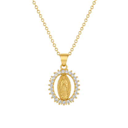 COLLAR VIRGEN GUADALUPE 45CM ORO