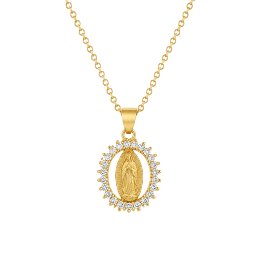 COLLAR VIRGEN GUADALUPE 45CM ORO