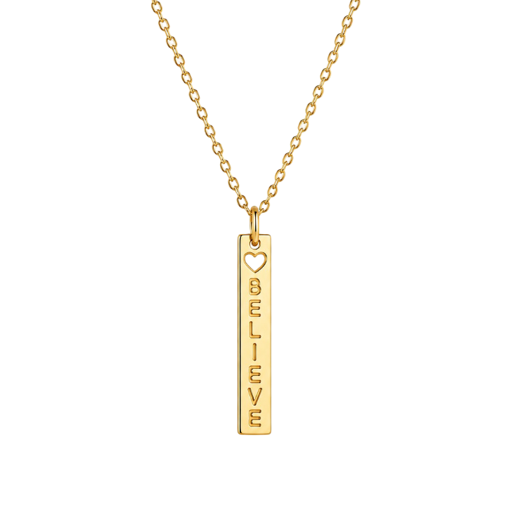 COLLAR BELIEVE 45CM ORO