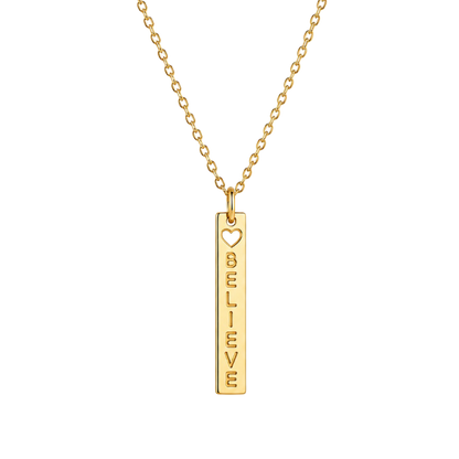 COLLAR BELIEVE 45CM ORO