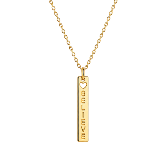 COLLAR BELIEVE 45CM ORO
