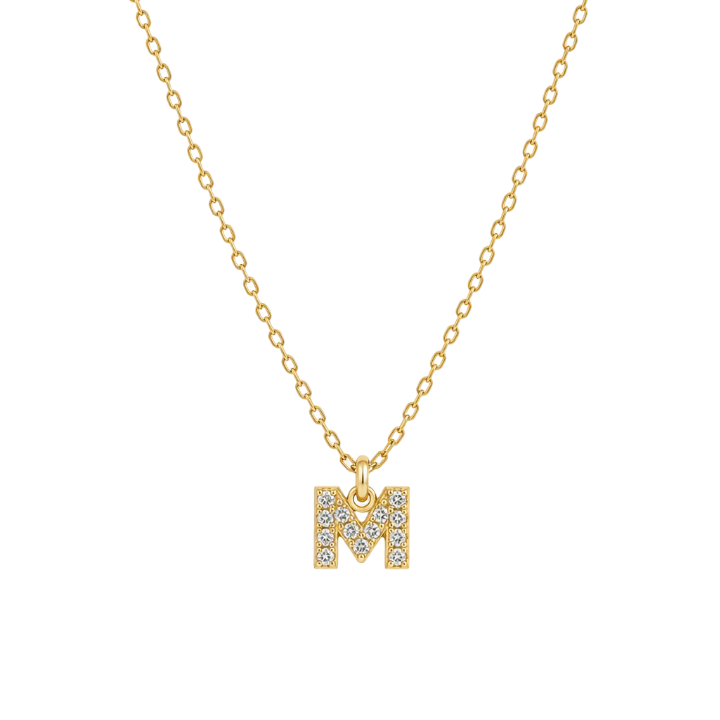 COLLAR MINI INICIAL SHINE 45CM ORO