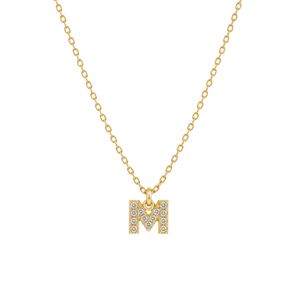 COLLAR MINI INICIAL SHINE 45CM ORO