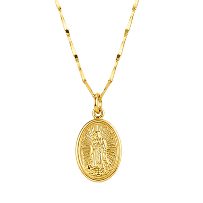 COLLAR VIRGEN MARIA 45CM ORO