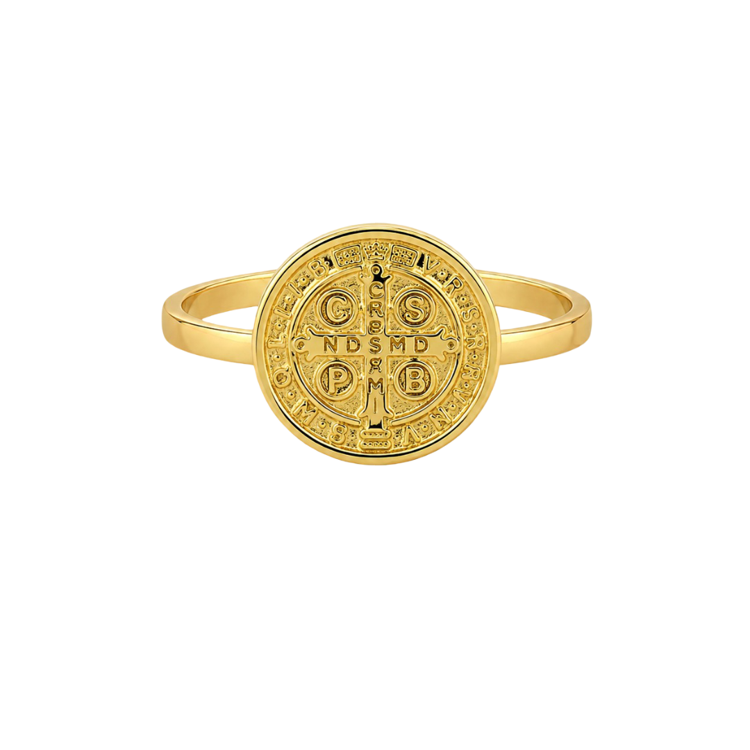 ANILLO SAN BENITO ORO