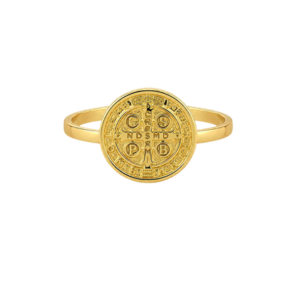 ANILLO SAN BENITO ORO
