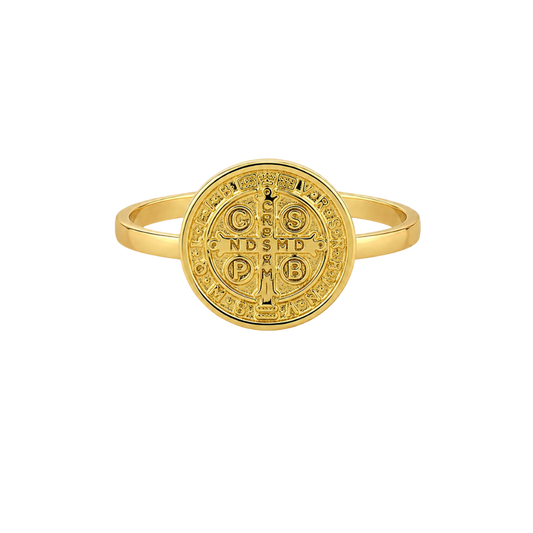 ANILLO SAN BENITO ORO