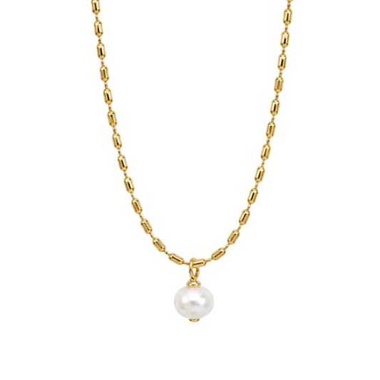 COLLAR LAUREN PERLA DE RÍO 45CM